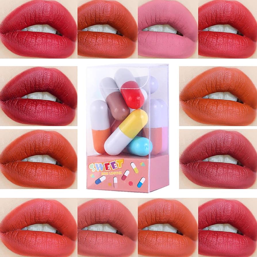 Amazon | ルージュ 口紅 リップグロスセット 12色セット 超ミニサイズ