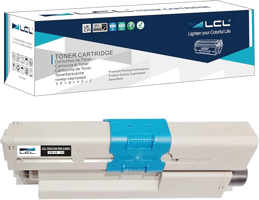 Amazon.co.jp: LCL OKI用 TNR-C4K TNR-C4KK1 (1パック ブラック) 互換