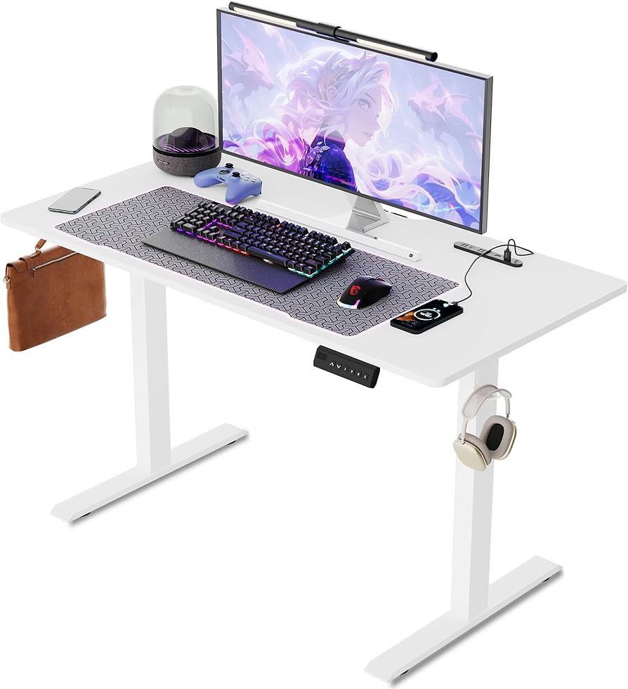 Amazon | UPHYB ゲーミングデスク 電動 昇降式デスク USB×コンセント