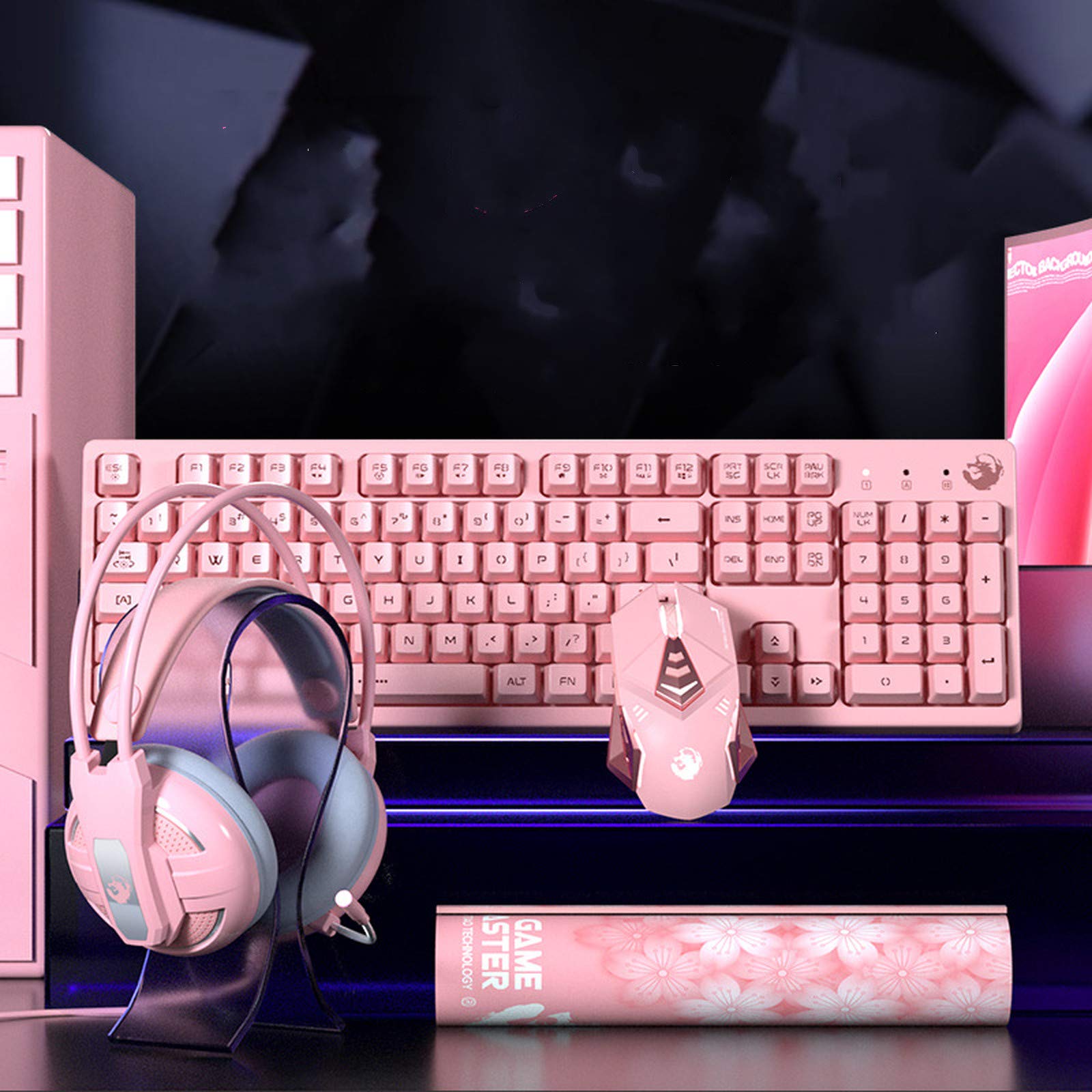 Amazon.co.jp: ピンクキーボードセットガールズ二次元かわいい