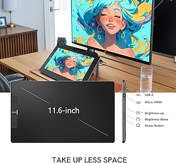 Amazon.com: VEIKK Drawing Tablet with Screen VK1200V2 11.6 inch