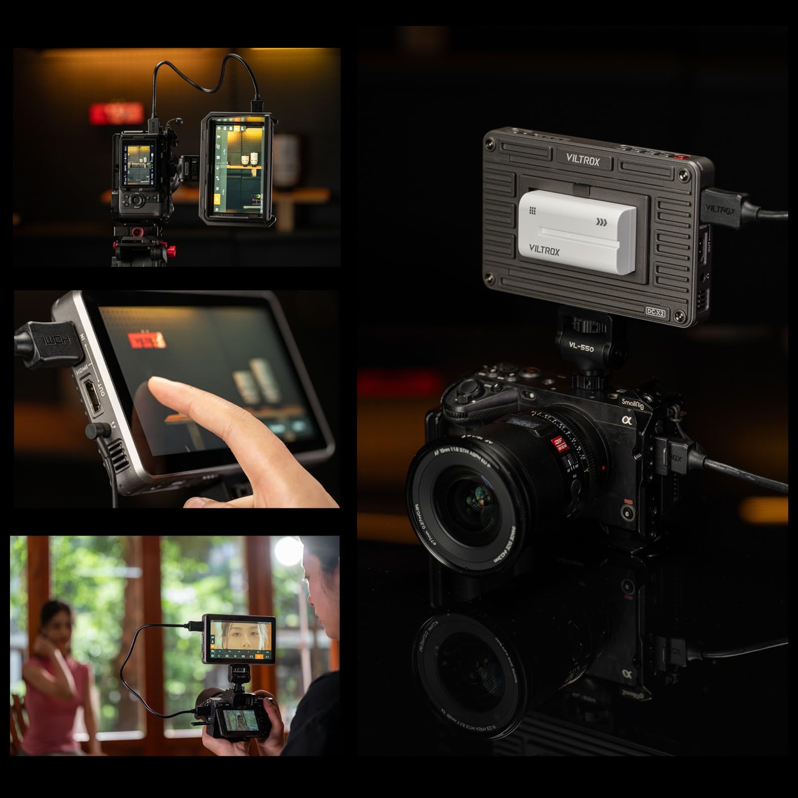 Amazon.co.jp: VILTROX DC-X2 6インチ 超高輝度 2000Nits タッチ