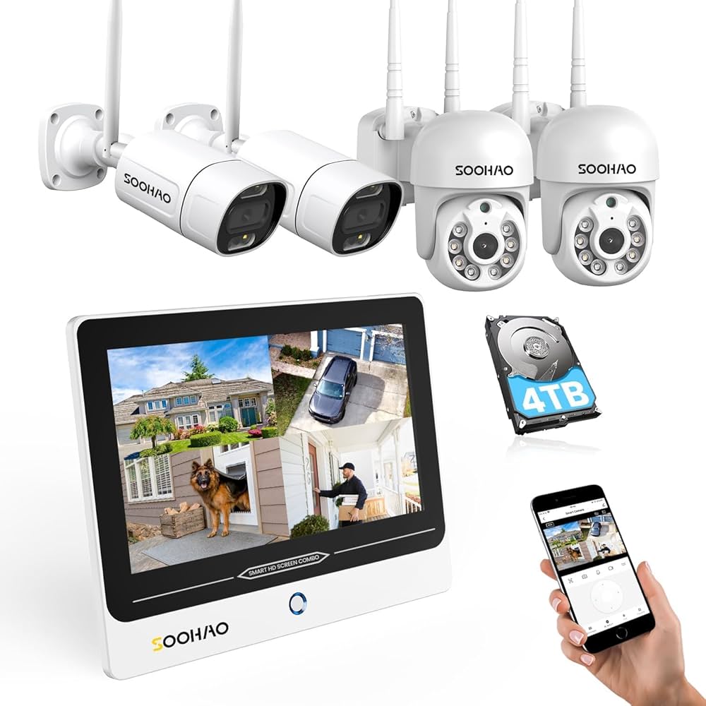 Amazon.co.jp: 2022年版【500万画素・2TB】SOOHAO 防犯カメラ poe給電