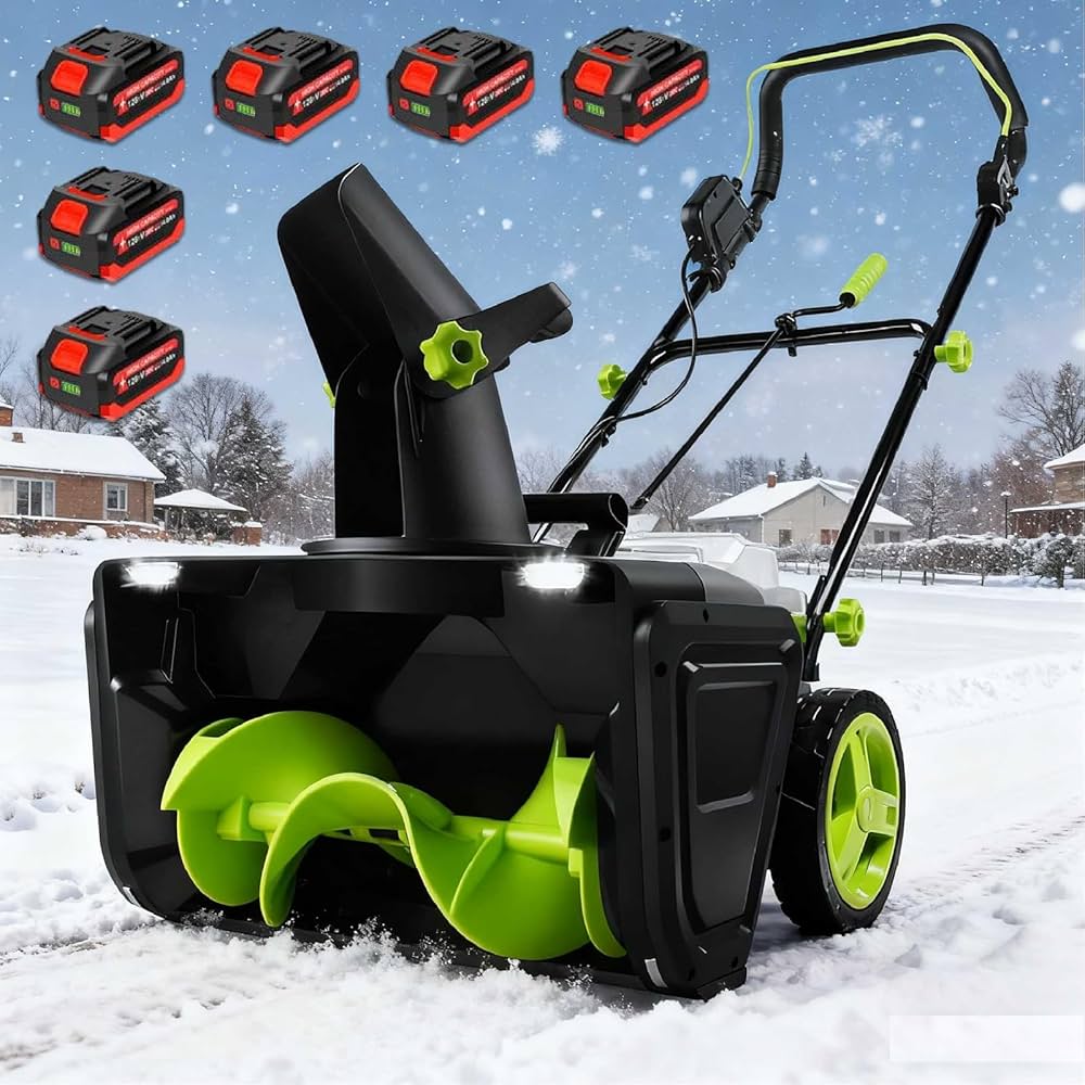 Amazon.co.jp: ZAPJQL電動除雪機 家庭用 電動スコップ 投雪機 40V双