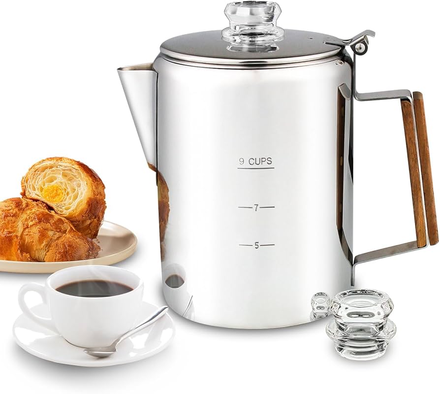 Amazon.com: APOXCON Coffee Percolator Camping Coffee Pot Stainless