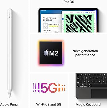 Amazon.com : Apple 2022 iPad Pro, 12.9-inch, Wi-Fi + Cellular