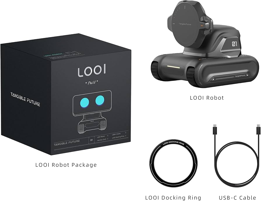 Amazon.com: LOOI Robot-Space Black – AI Desktop Robot Companion