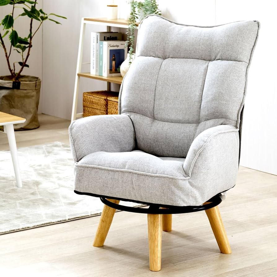 Amazon｜ドウシシャ 包み込まれる座り心地 ハイバック 回転式 一人掛け