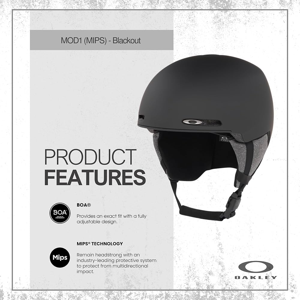Amazon.com: Oakley MOD1 MIPS Black Small Ski Snowboarding Helmet