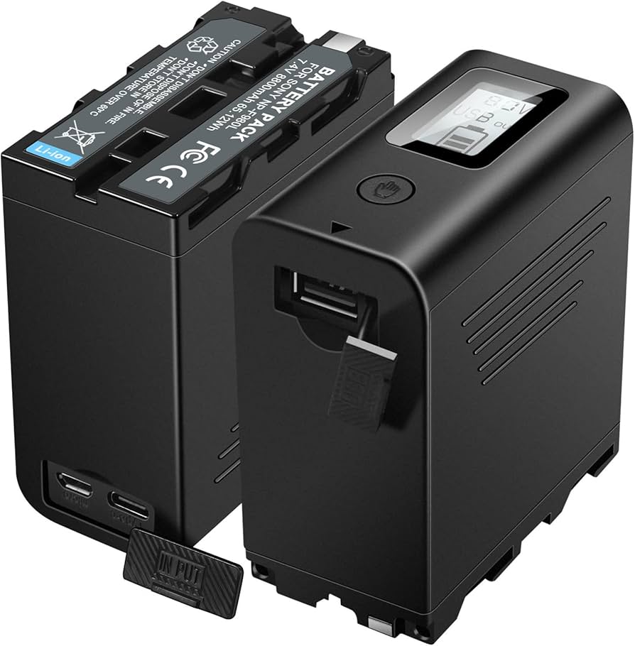 Amazon.com : KUNLUN 2-Pack 8800mAh NP-F970 Battery Compatible for