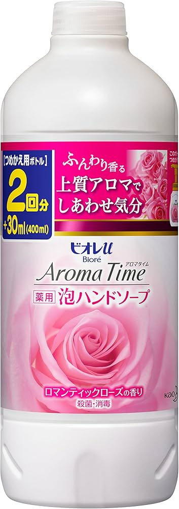 Amazon.co.jp: ビオレU アロマタイム泡ハンドソープローズ つめかえ用