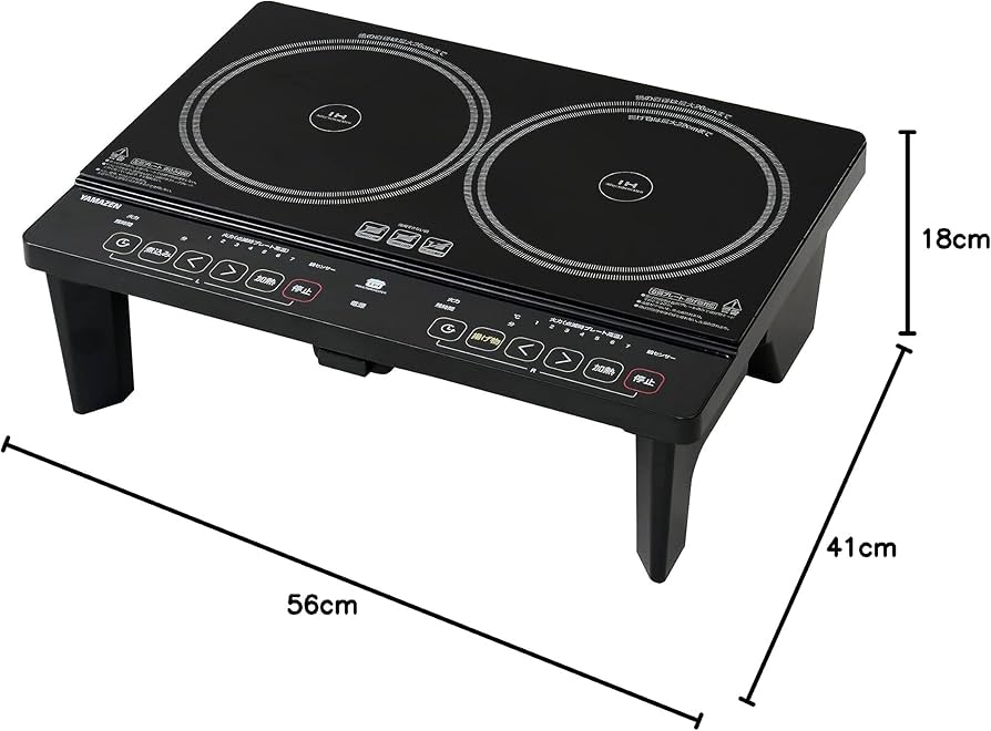 Amazon | [山善] 2口 IHコンロ IHクッキングヒーター 1400W 一人暮らし