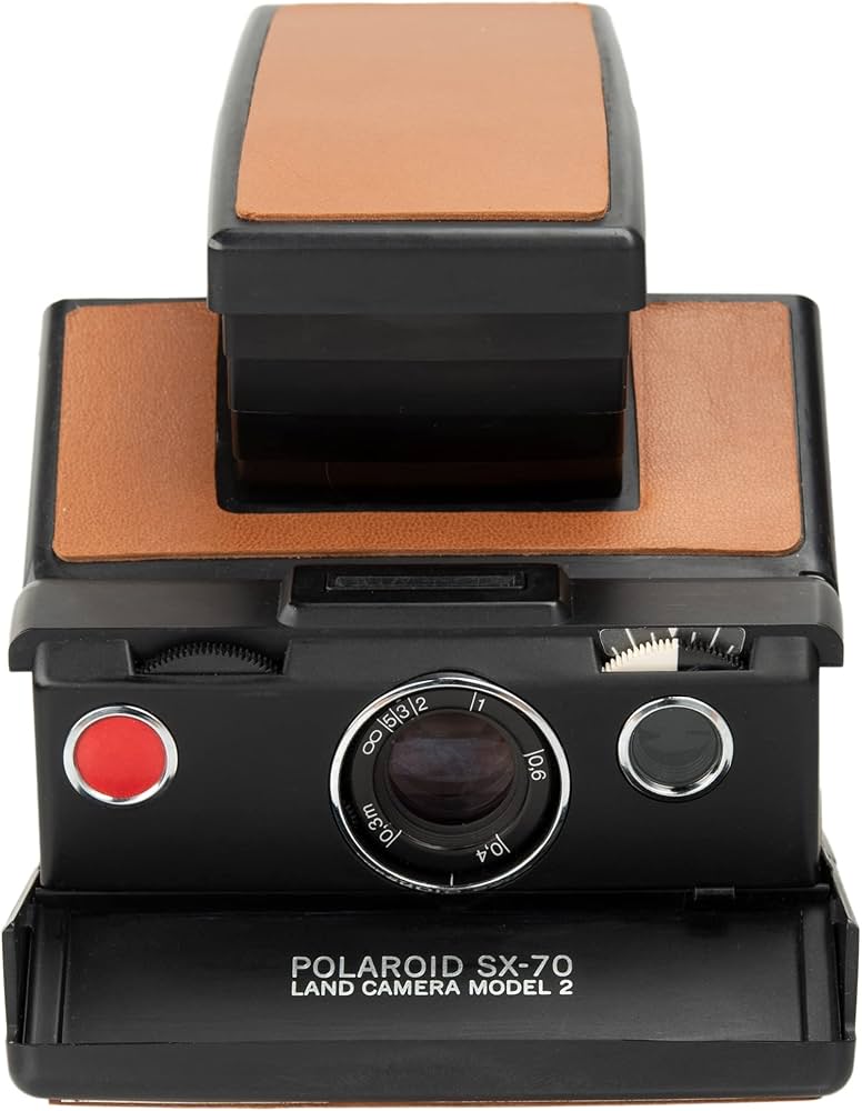 Polaroid Sx-70 Black Model 2 with Strap and Vintage Polaroid Ever