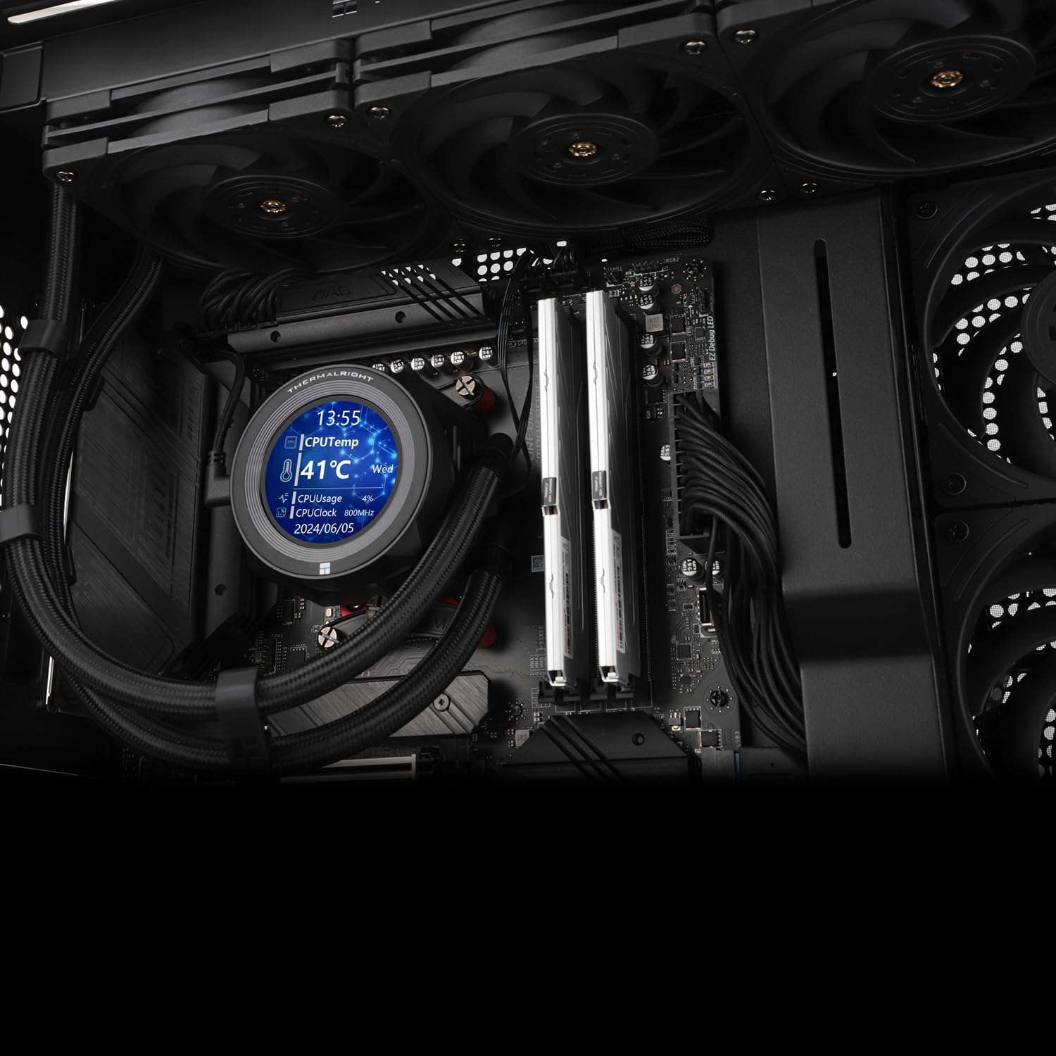 Amazon.com: Thermalright CORE Vision 360 Black CPU AIO Cooler,IPS