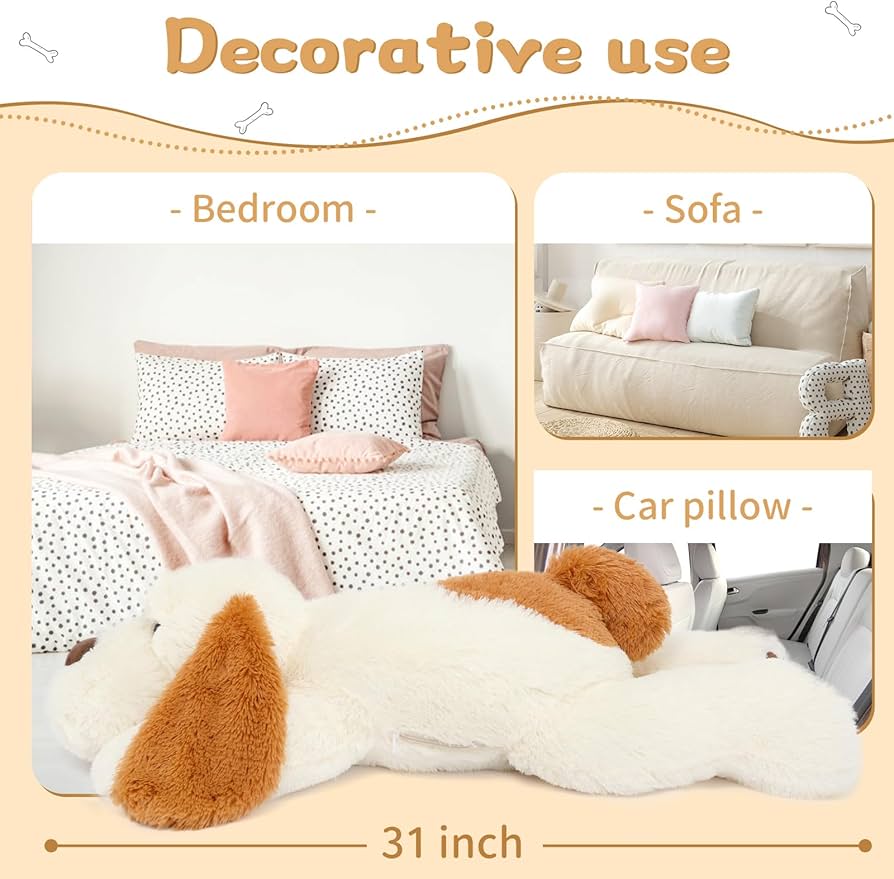 Amazon.com: MorisMos Giant Dog Stuffed Animals, 31inch Large Dog