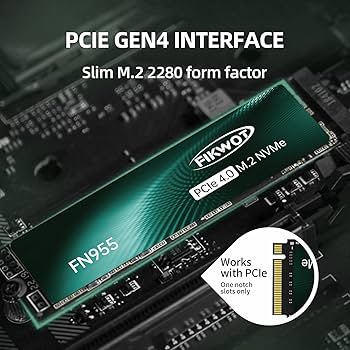 Amazon.com: Fikwot FN955 2TB NVMe SSD M.2 2280 PCIe Gen4x4, Up to