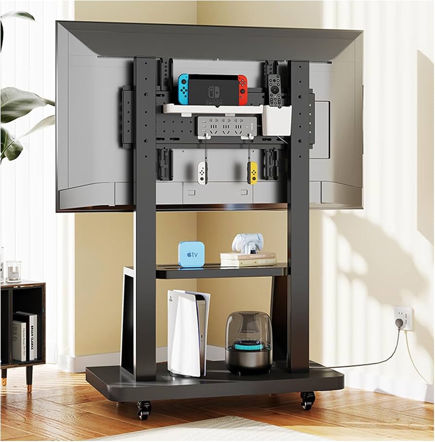 Amazon.co.jp: BESSTER大型テレビスタンドキャスター付き 壁寄せテレビ