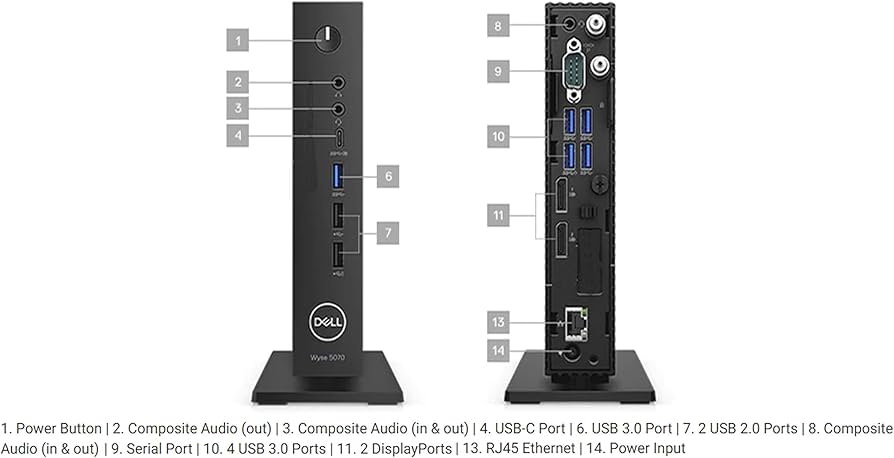 Amazon.com: Dell Wyse 5070 Thin Client, Intel Celeron J4105 4-Core
