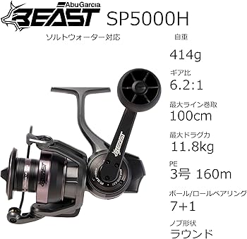 Amazon | Abu Garcia (アブガルシア) ビースト SP 5000H スピニング
