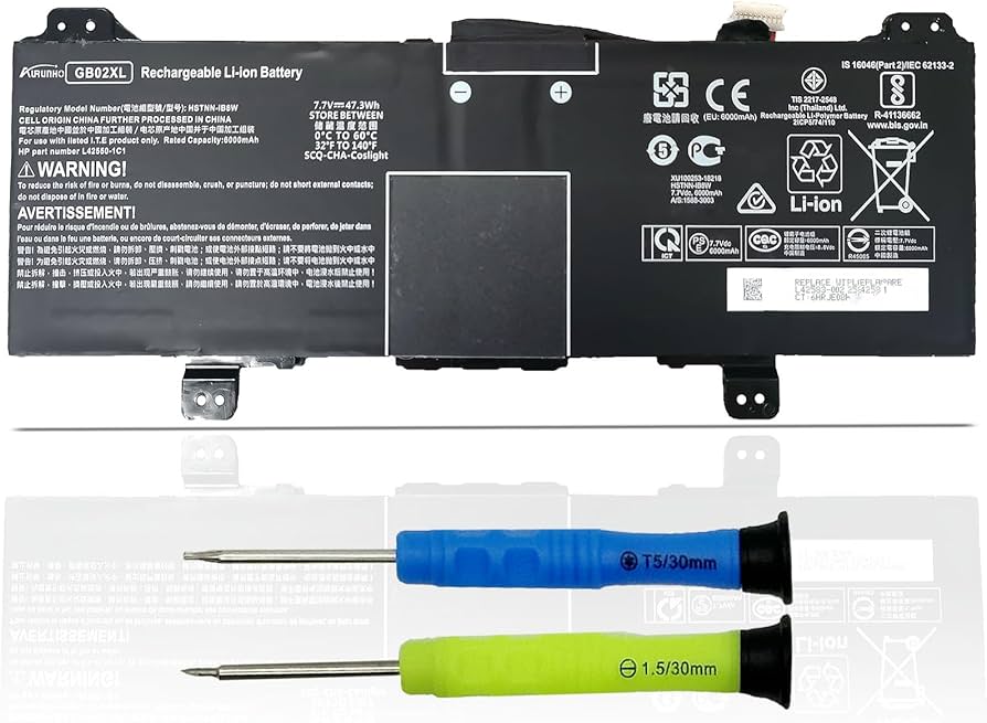 Amazon.com: AURUNHO GB02XL L42583-005 Laptop Battery Replacement