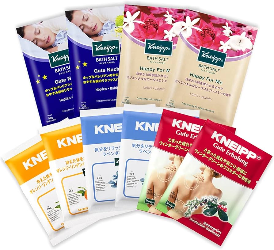 Amazon | クナイプ バスソルト 5種アソートセット 10個入り