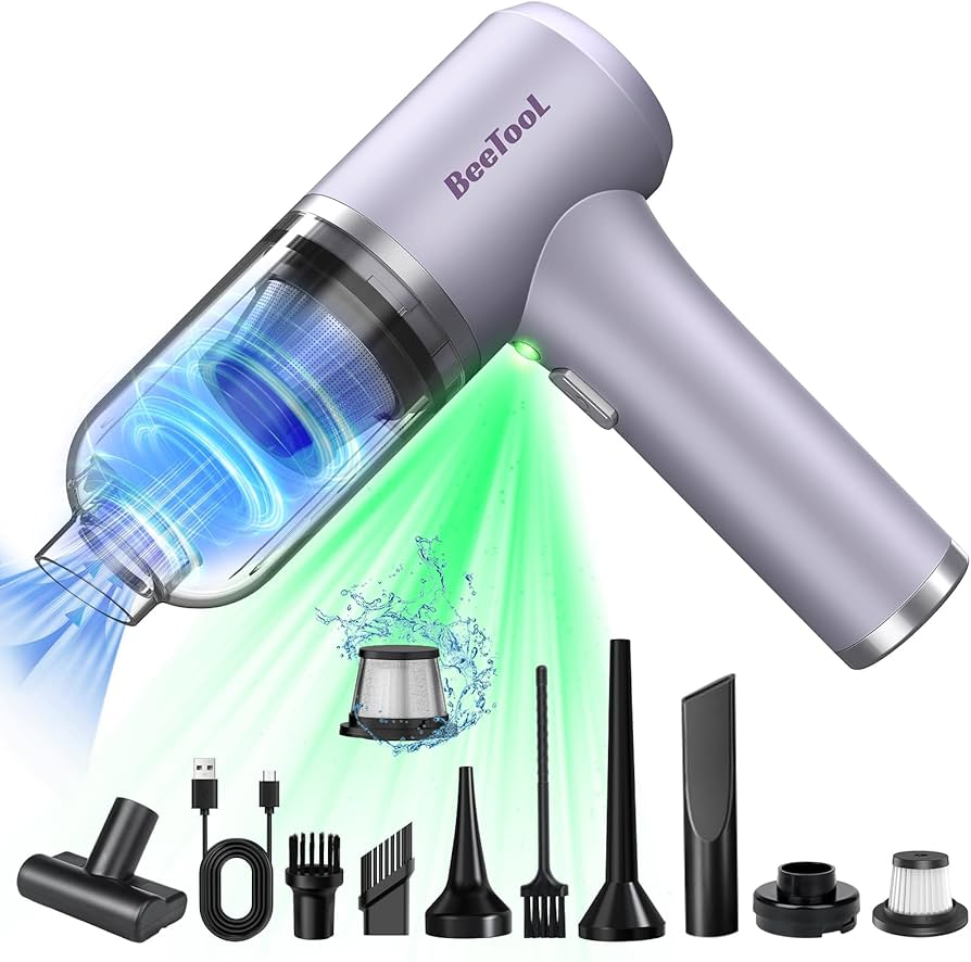 Amazon | ハンディクリーナー 多機能 【2種吸引モード＆ダストセンサー