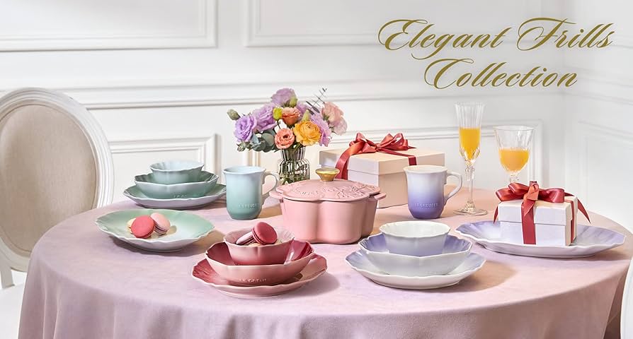 Amazon｜ル・クルーゼ(Le Creuset) フリル・プレート パウダーピンク