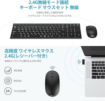 Amazon.co.jp: iClever キーボード ワイヤレス キーボード マウス