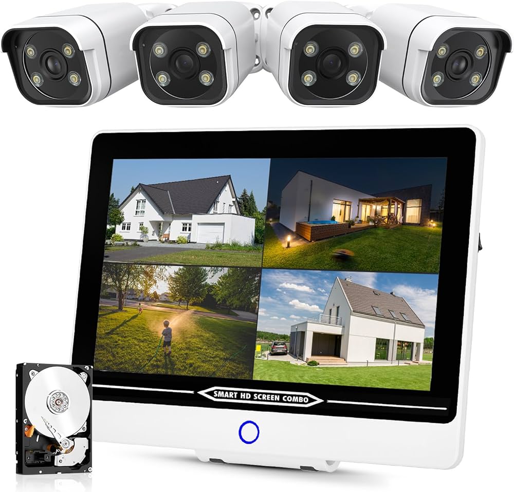 Amazon.co.jp: 【最新800万画素】 防犯カメラ 屋外 POE給電 4K 金属製