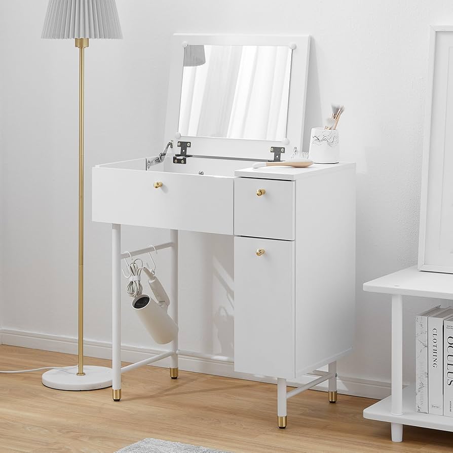 Amazon｜LOWYA ロウヤ ドレッサーデスク ドレッサー 幅70cm ホワイト