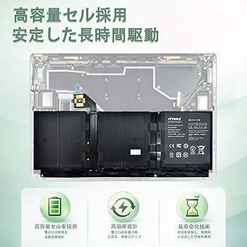 Amazon.co.jp: パフォスゴ for Microsoft Surface Laptop 4 バッテリー