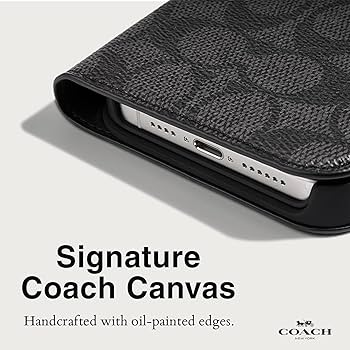 Amazon.com: Coach Wallet Folio iPhone 15 Pro Case, Compatible with