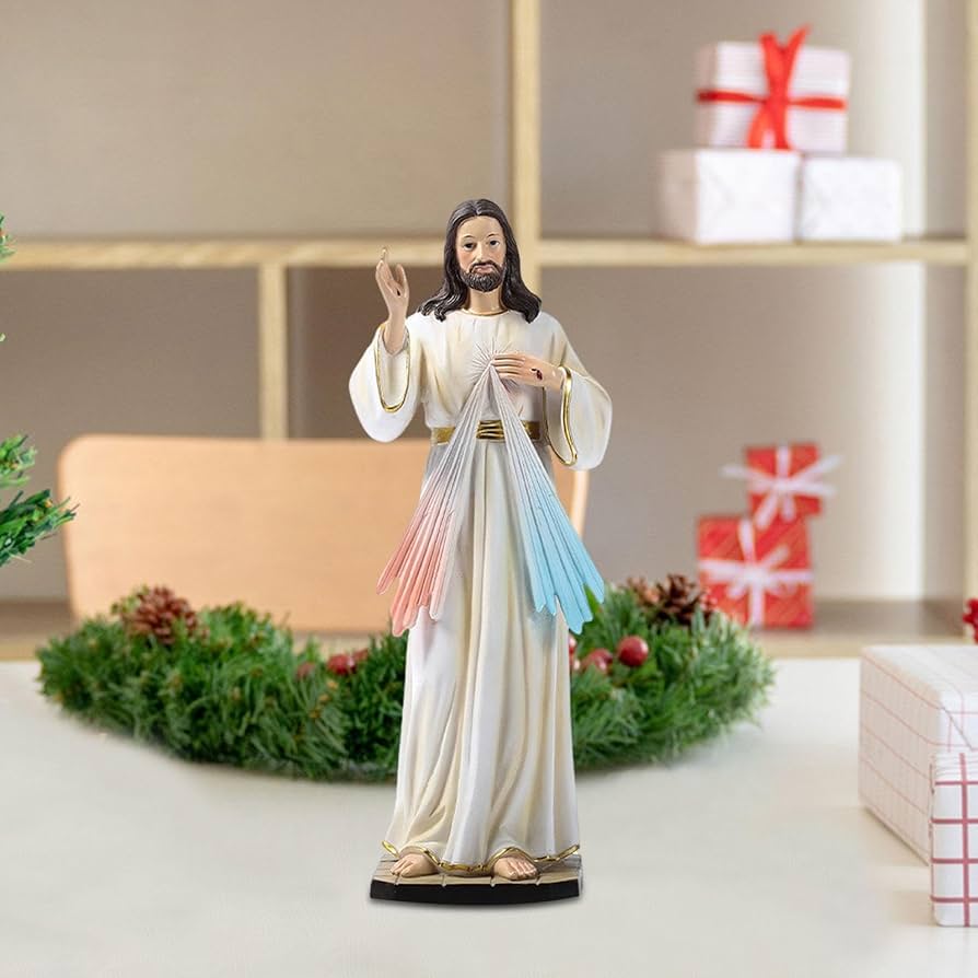 宗教的置物 セット キリスト教の聖人像 蓄光タイプ 宗教的置物 セット