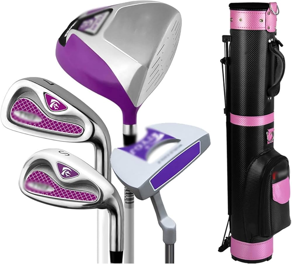 Amazon.co.jp: レディースゴルフクラブ4本セット パープル ゴルフ