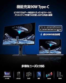 Amazon.co.jp: KOORUI QD-MiniLED 27インチ ゲーミングモニター 4K