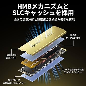 Amazon | PHIXERO P7000PRO SSD 2TB NVMe 最大読取7000MB/s (R:7000MB