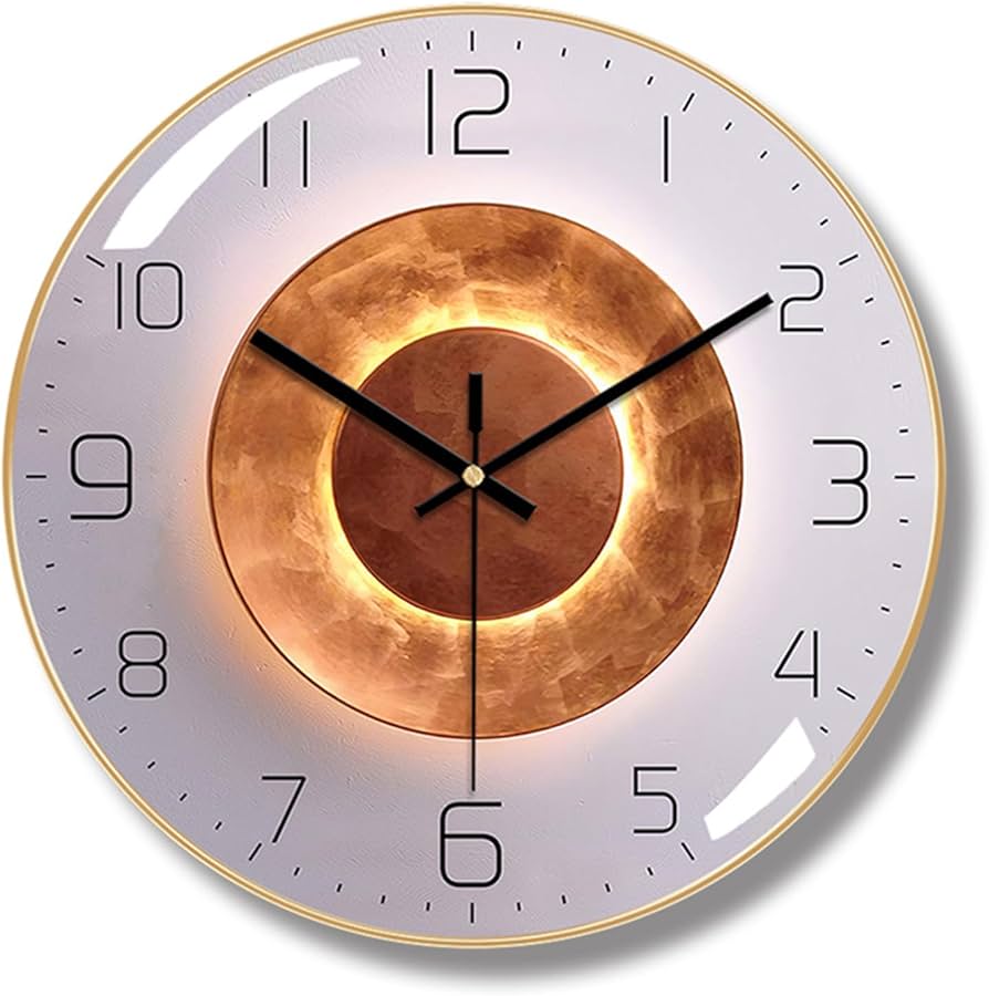 Amazon.co.jp: 掛け時計 壁掛け時計 直径30cm フレーム厚1cm 薄型の
