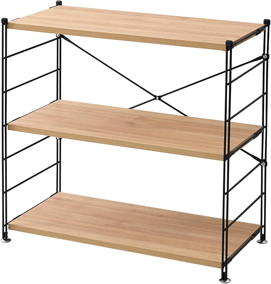 Amazon｜山善(YAMAZEN) ラック オープンシェルフ 幅85.5×奥行41.5×高さ