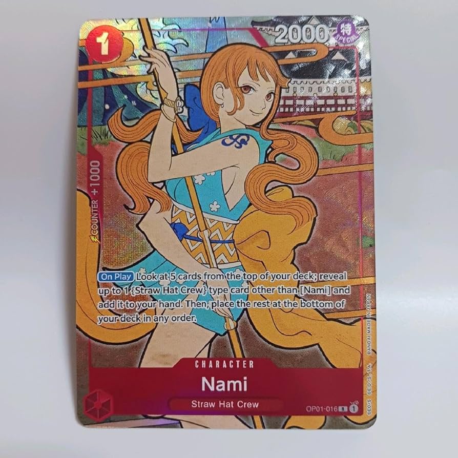 Amazon.co.jp: ワンピースカード 一周年記念 ナミ プロモ 浮世絵 nami