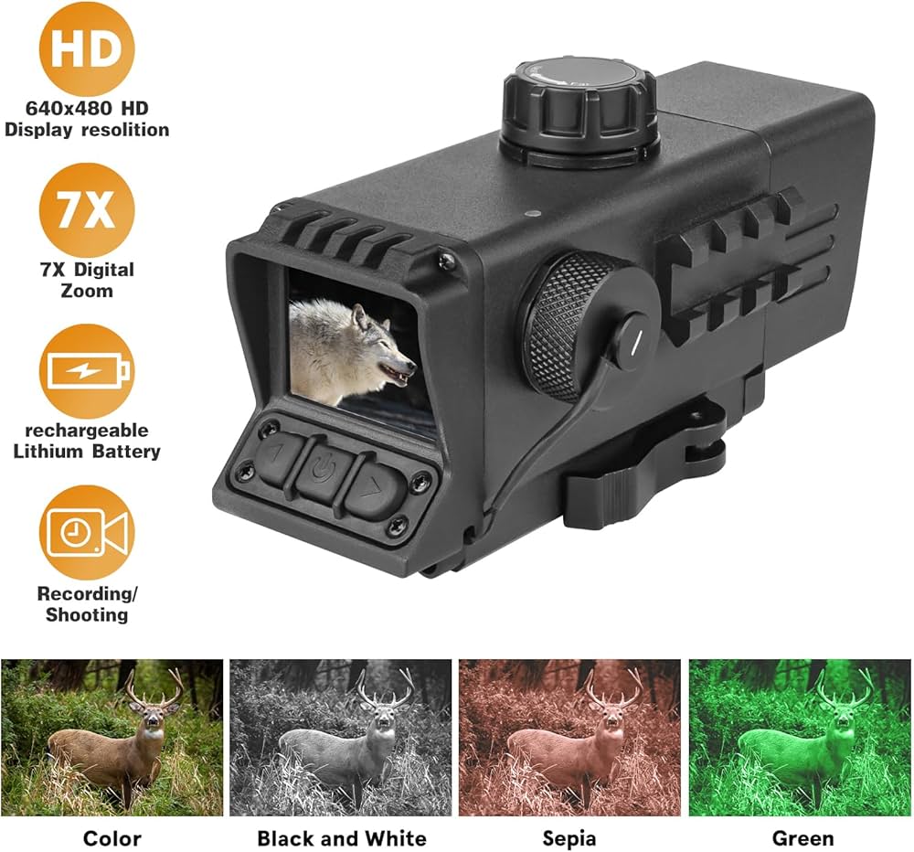 Amazon.co.jp: 暗視スコープ - IR850、MOA、録画、距離計を備えたMS32