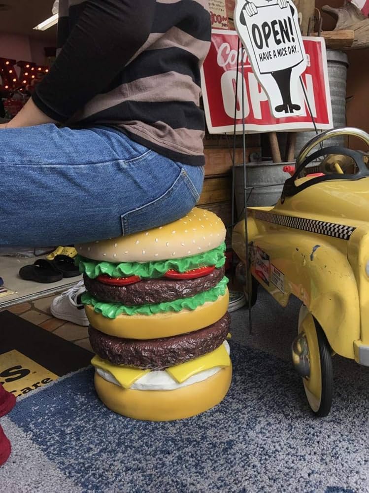 Amazon.co.jp: ハンバーガー スツール バーガー Stool Hamburger 椅子