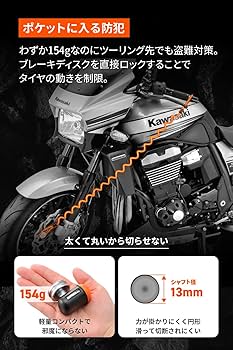 Amazon | デイトナ(Daytona) バイク ディスクロック 直径13mmシャフト