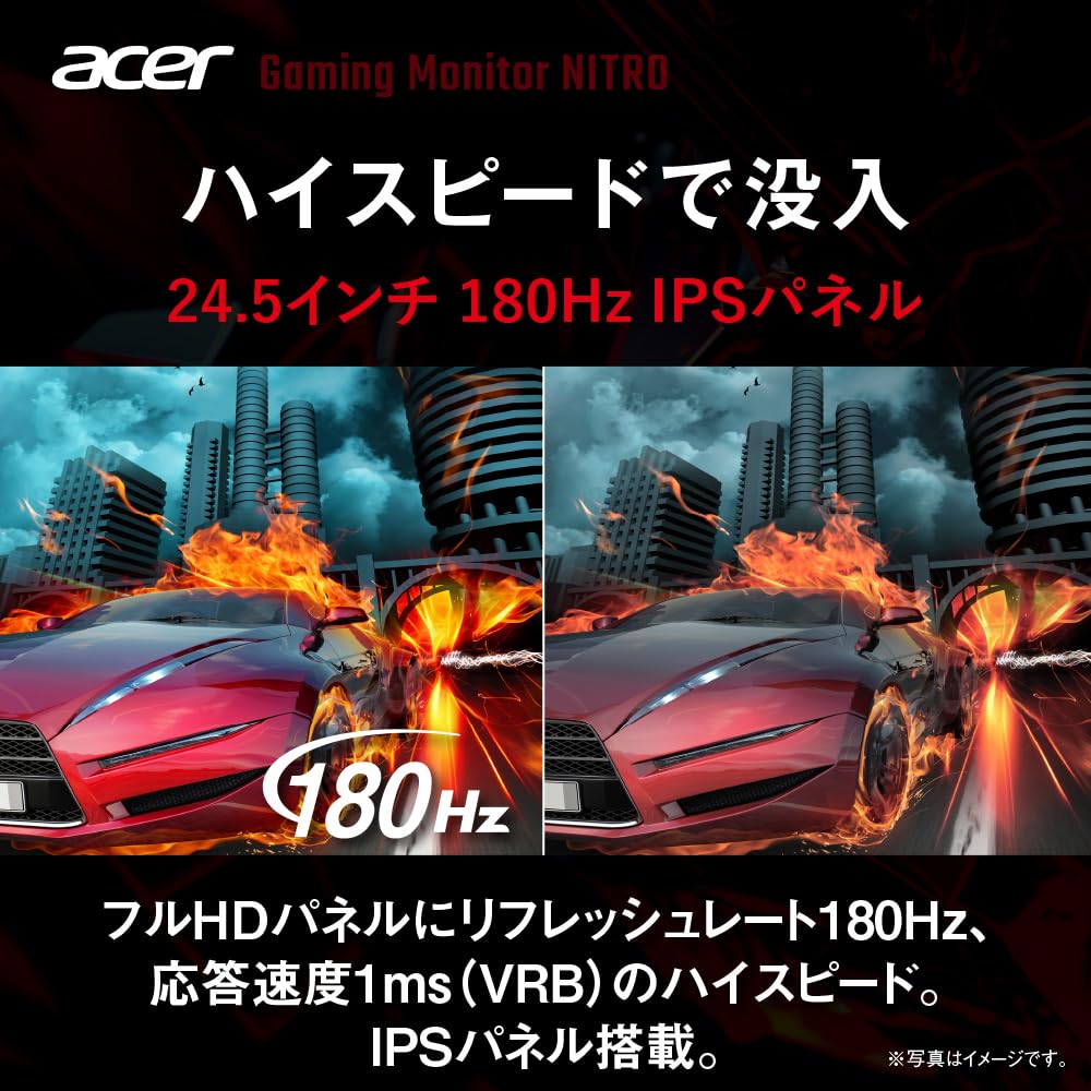 Amazon.co.jp: Acer ゲーミングモニター Nitro 24.5インチ IPS 非光沢