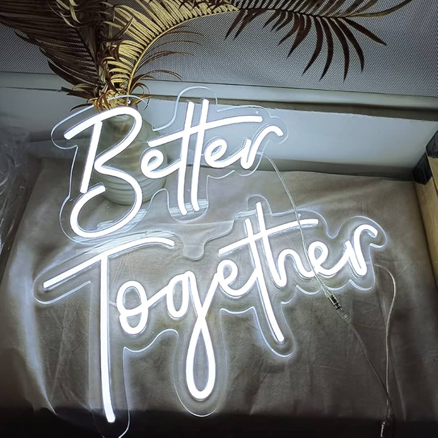 Amazon | Better Together ネオンサイン、結婚披露宴の装飾ライト