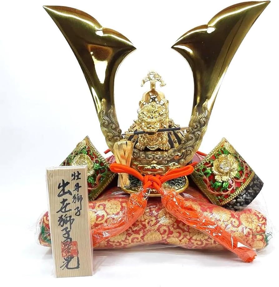 Amazon | 高岡銅器 特選 牡丹獅子星兜 五月人形 子供の日 初節句 兜