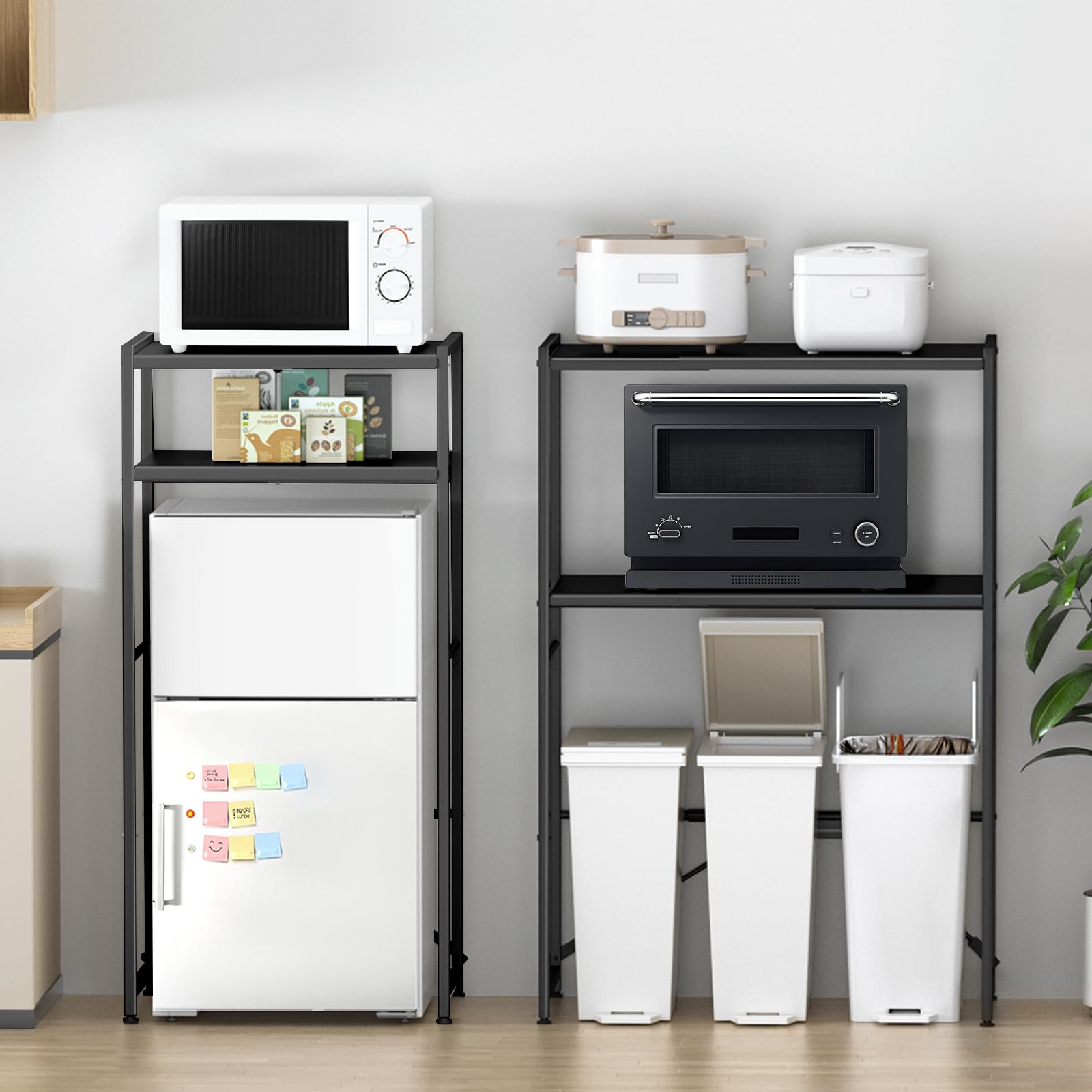 Amazon.co.jp: 【横幅伸縮・高さ調整可】ゴミ箱上ラック YDH 幅60～80