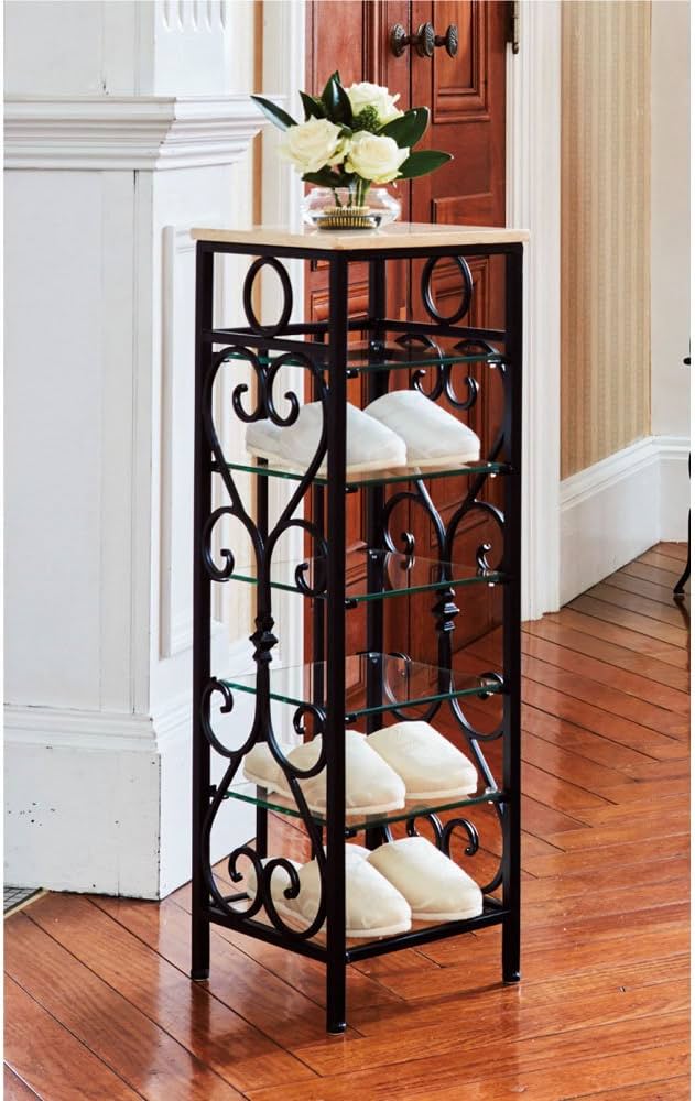 Amazon｜クラシカルアイアンシリーズ 大理石スリッパラック 609520