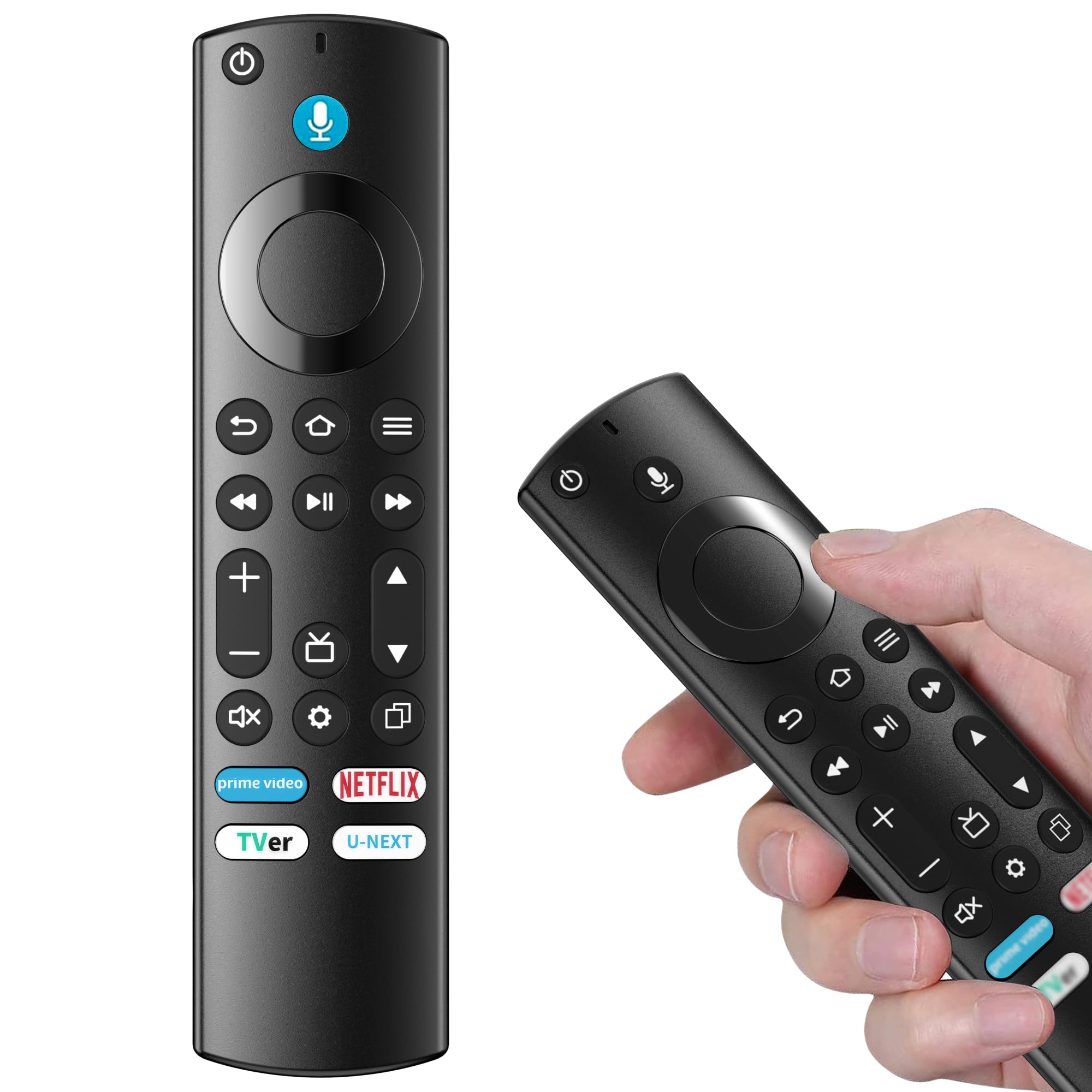 Amazon.co.jp: Cozycase スマートTV対応 音声認識機能付きリモコン fir