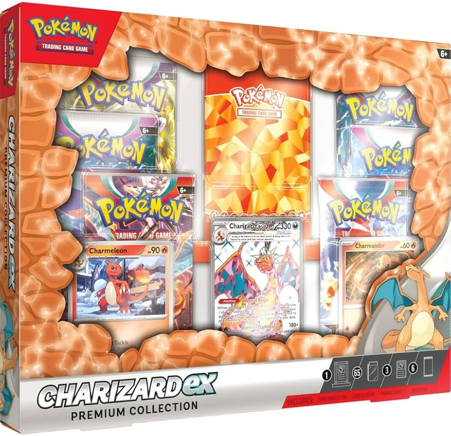 Amazon.com: Pokemon TCG: Charizard ex Premium Collection : Toys