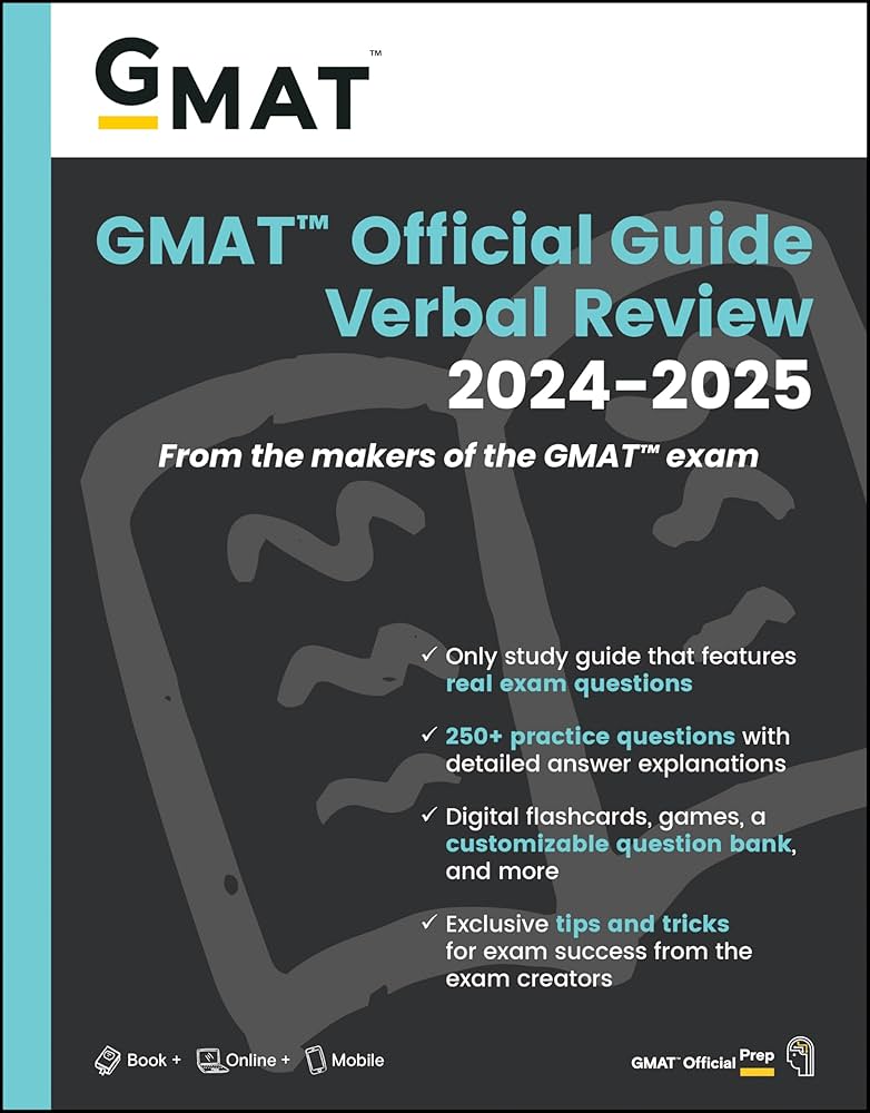 GMAT Official Guide Verbal Review 2024-2025: Book + Online
